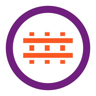 Çapraz Vektör Simgesi Tasarım İllüstrasyonu