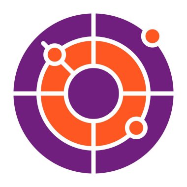 Radar Vektör Simgesi Tasarım Çizimi