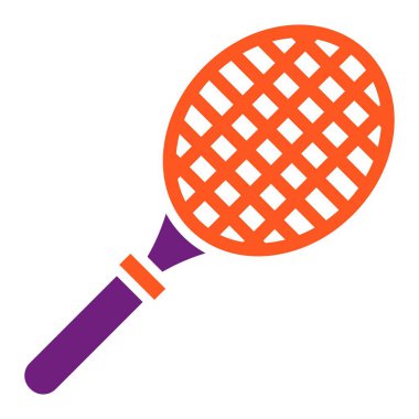 Tenis raketi Vektör Simgesi Tasarım İllüstrasyonu