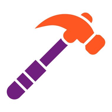 Çekiç Vektör Simgesi Tasarım İllüstrasyonu