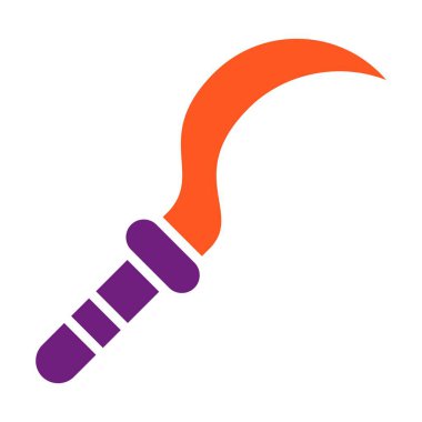 Orak Vektör Simgesi Tasarım Çizimi