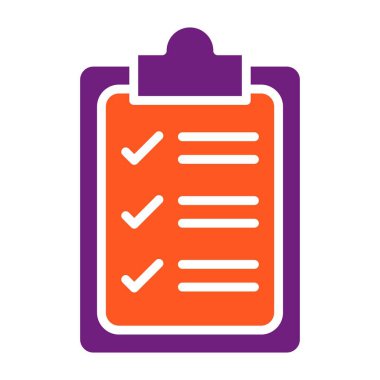 Denetim Listesi Vektör Simgesi Tasarım İllüstrasyonu