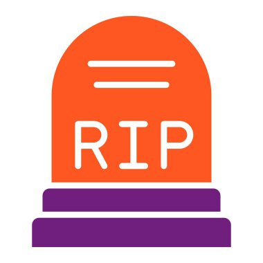 Cementery Vektör Simgesi Tasarım İllüstrasyonu