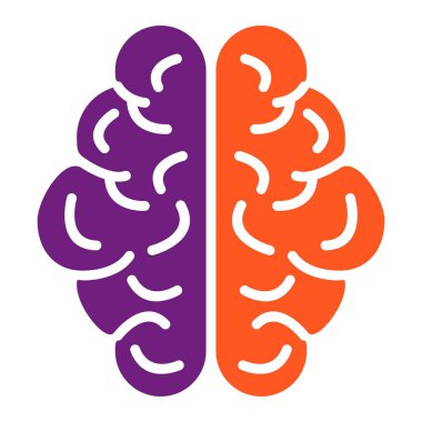 İnsan beyni Vektör Simgesi Tasarım İllüstrasyonu