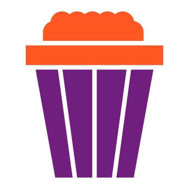 Atıştırmalık Vektör Simgesi Tasarım Çizimi