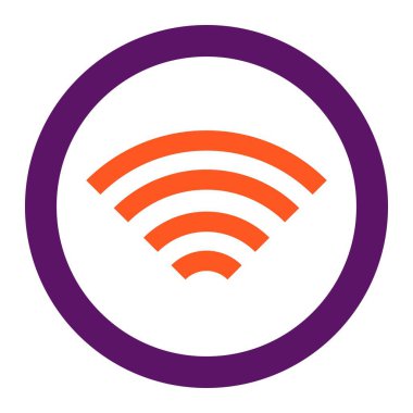 Wifi Vektör Simgesi Tasarım İllüstrasyonu