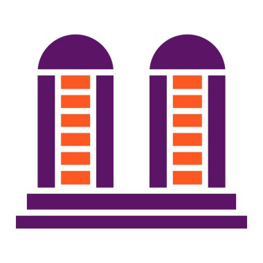 Silo Vektör Simgesi Tasarım İllüstrasyonu