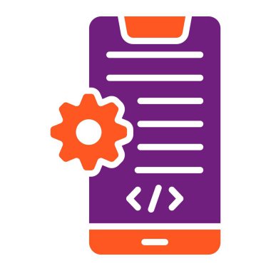 Uygulama Geliştirme Vektörü Simgesi Tasarım İllüstrasyonu