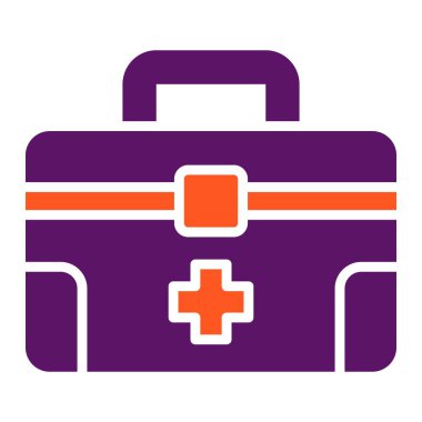 İlk Yardım Kiti Vektör Simgesi Tasarım İllüstrasyonu