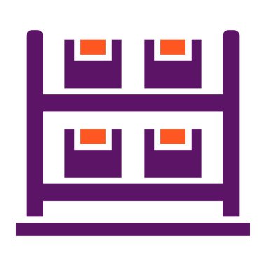 Tedarik Vektörü Simgesi Tasarım İllüstrasyonu