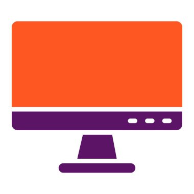 Bilgisayar Vektörü Simgesi Tasarım İllüstrasyonu