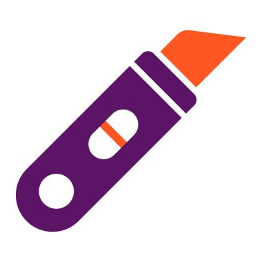 Kağıt Kesici Vektör Simgesi Tasarım İllüstrasyonu