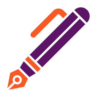 Kalem Vektörü Simgesi Tasarım İllüstrasyonu