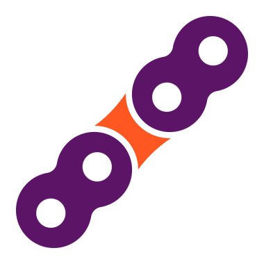 Zincir Vektörü Simgesi Tasarım İllüstrasyonu