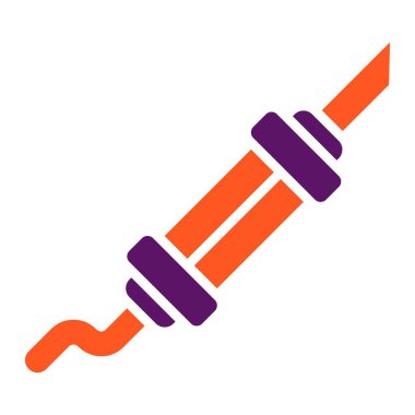 Egzoz borusu Vektör Simgesi Tasarım İllüstrasyonu