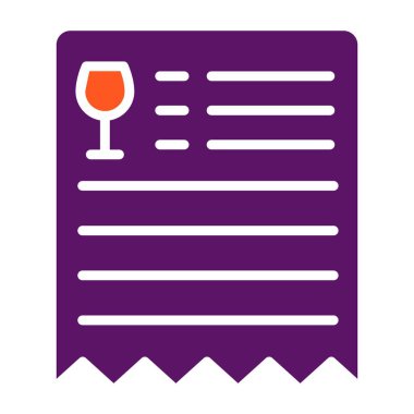 Bill Vector Simgesi Tasarım İllüstrasyonu