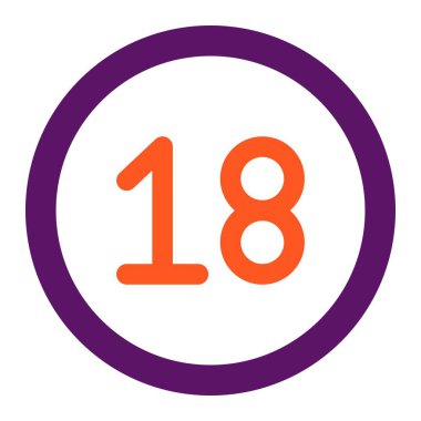 18 Vektör Simgesi Tasarım İllüstrasyonu