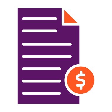 Finansal Vektör Simgesi Tasarım İllüstrasyonu