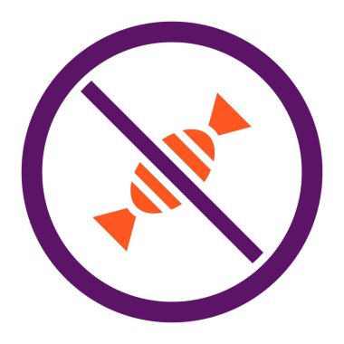 Şeker Vektörü Simgesi Tasarımı Çizimi Yok