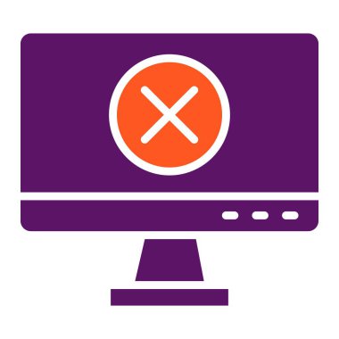 Yasaklama Vektörü Simgesi Tasarım İllüstrasyonu