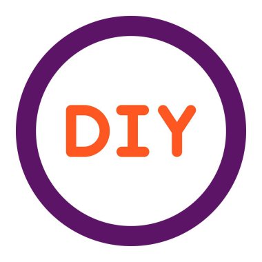 Diy Vektör Simgesi Tasarım Çizimi