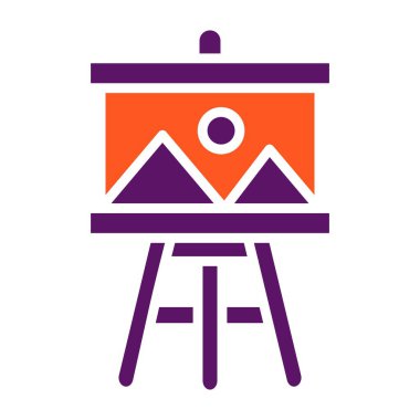 Boyama Vektörü Simgesi Tasarım İllüstrasyonu