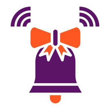 Çan Vektörü Simgesi Tasarım İllüstrasyonu