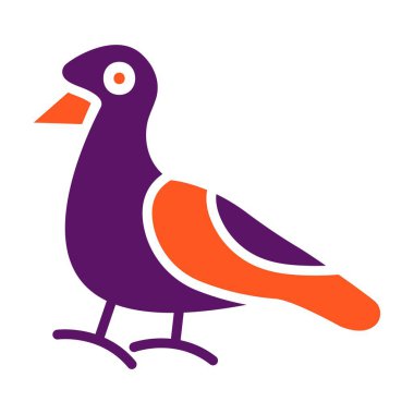 Martı Vektör Simgesi Tasarım İllüstrasyonu