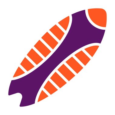 Bodyboard Vektör Simgesi Tasarım İllüstrasyonu