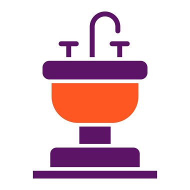 Batık Vektörü Simgesi Tasarım Çizimi