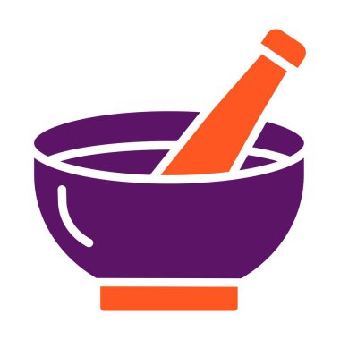 Bowl Vektör Simgesi Tasarım İllüstrasyonu