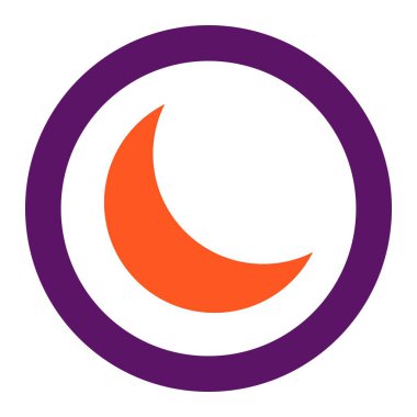 Gece Kipi Vektör Simgesi Tasarım İllüstrasyonu