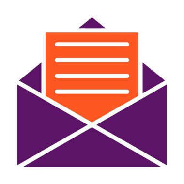 Zarf Vektörü Simgesi Tasarım İllüstrasyonu