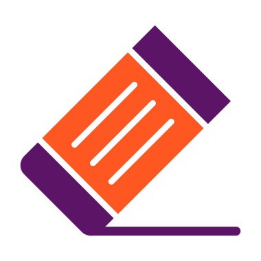 Silgi Vektörü Simgesi Tasarım İllüstrasyonu