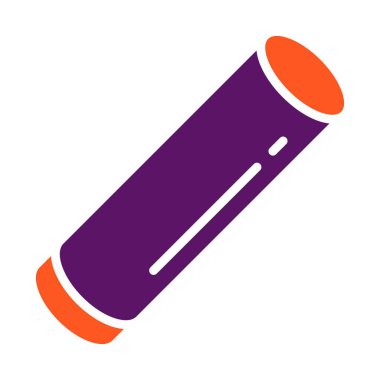 Tebeşir Vektörü Simgesi Tasarım İllüstrasyonu