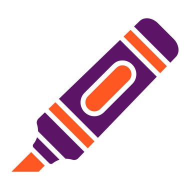 Vurgulayıcı Vektör Simgesi Tasarım İllüstrasyonu