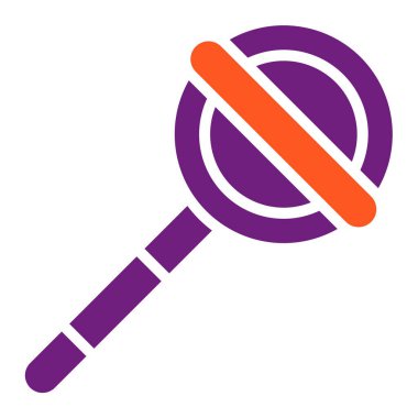 Lolipop Vektör Simgesi Tasarım İllüstrasyonu