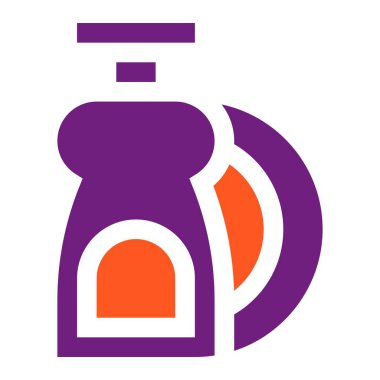 Tabak Yıkama Vektörü Simgesi Tasarım İllüstrasyonu