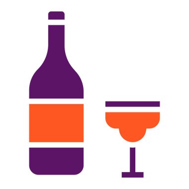 İçecekler Vektör Simgesi Tasarım İllüstrasyonu