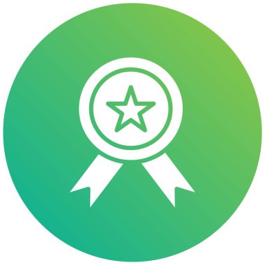 Rozet Vektörü Simgesi Tasarımı İllüstrasyonu