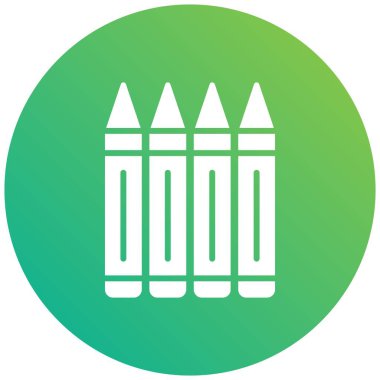 Pastel Boyalar Vektör Simgesi Tasarım İllüstrasyonu