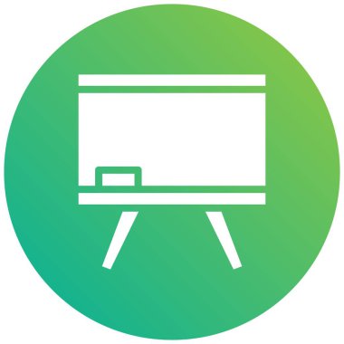 Tebeşir Tahtası Vektör Simgesi Tasarım İllüstrasyonu