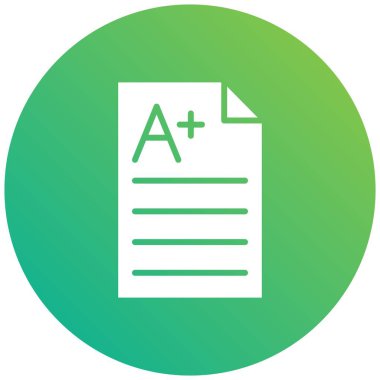 A + Vektör Simgesi Tasarım İllüstrasyonu