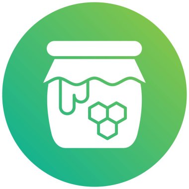 Bal Vektörü Simgesi Tasarım İllüstrasyonu