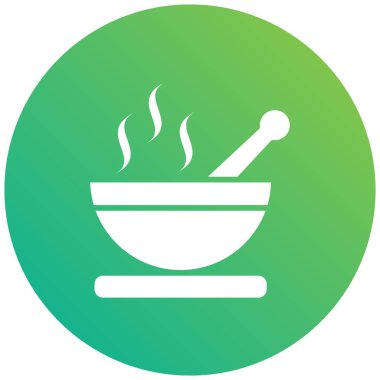 Çorba Vektörü Simgesi Tasarımı Çizimi