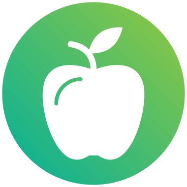 Apple Vektör Simgesi Tasarım İllüstrasyonu