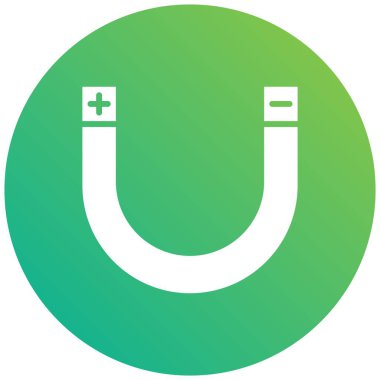 Magnet Vektör Simgesi Tasarım Çizimi