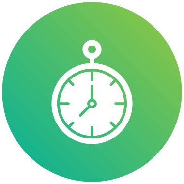 Saat Vektörü Simgesi Tasarım İllüstrasyonu