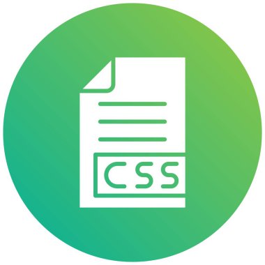 CSS Vektör Simgesi Tasarım İllüstrasyonu