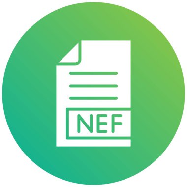 NEF Vector Icon Design Illustration clipart